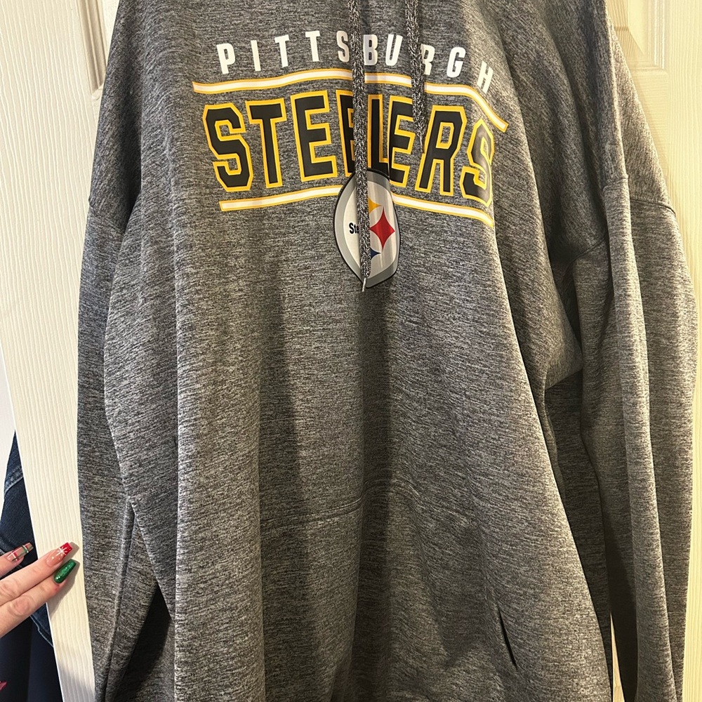 Pittsburgh Steelers Gray Hoodie